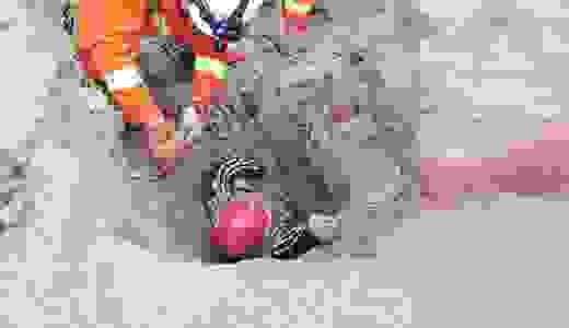 Buried Chinese woman is saved